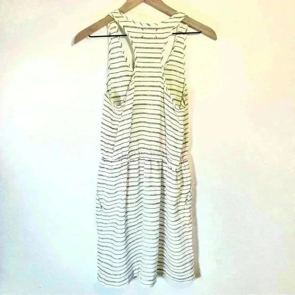 Lou & Grey Linen Blend Striped Dress • Size X-Small - Picture 5 of 12